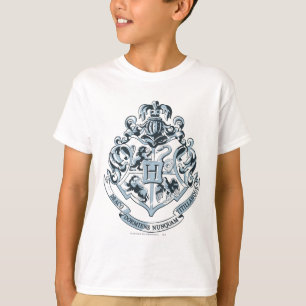 Harry Potter   Hogwarts Crest - Blue T-Shirt