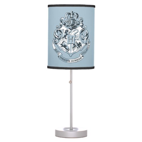 Harry Potter  Hogwarts Crest _ Blue Table Lamp