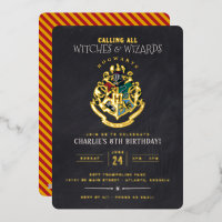 Harry Potter Hogwarts Crest Chalkboard Birthday