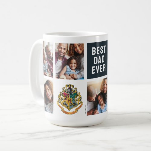 Harry Potter  Hogwarts Crest _ Dad Photo Collage Coffee Mug