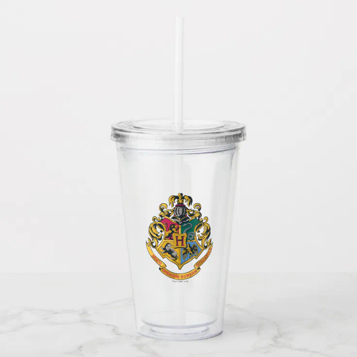 Harry Potter | Hogwarts Crest - Full Color Acrylic Tumbler | Zazzle