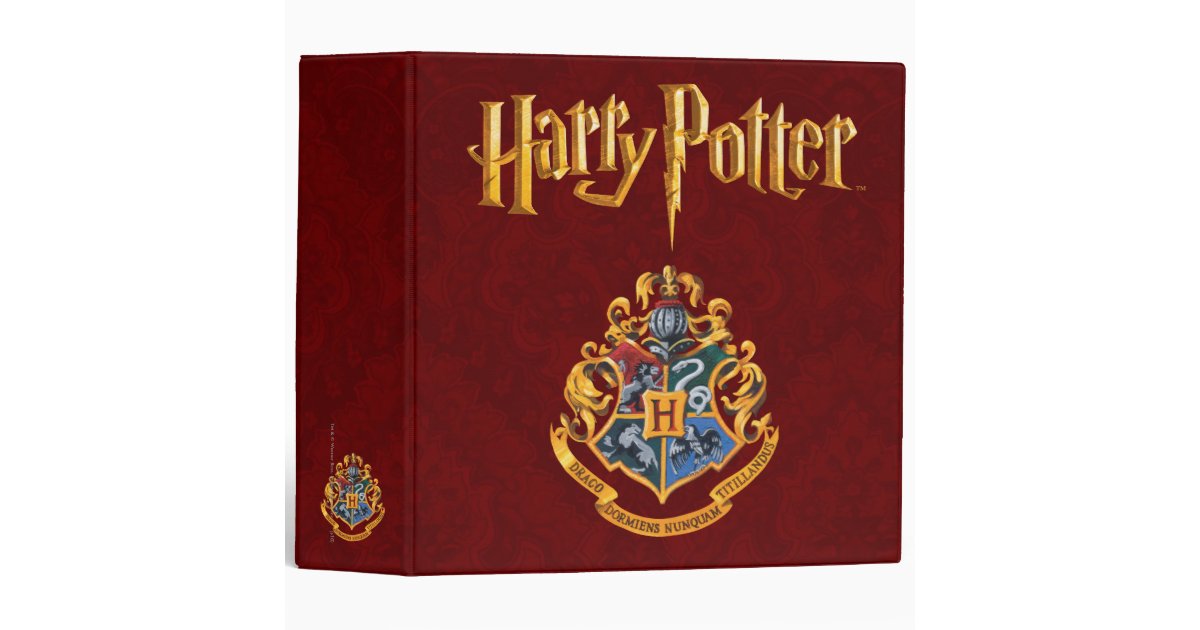 Harry Potter | Hogwarts Crest - Full Color Binder | Zazzle
