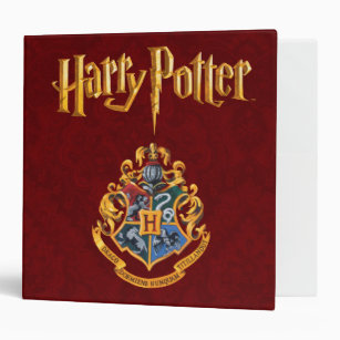 Harry Potter Mead 3 Ring Portfolio Folder for Binder Gryffindor Snitch Hogwarts 