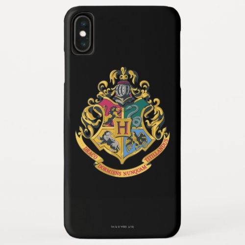 Harry Potter  Hogwarts Crest _ Full Color iPhone XS Max Case