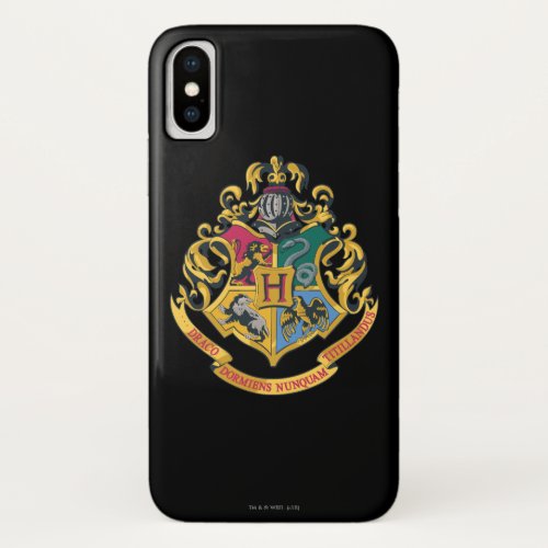 Harry Potter  Hogwarts Crest _ Full Color iPhone XS Case