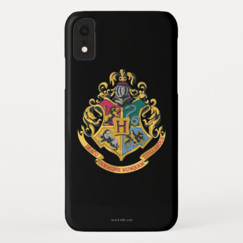 Harry Potter  Hogwarts Crest _ Full Color iPhone XR Case