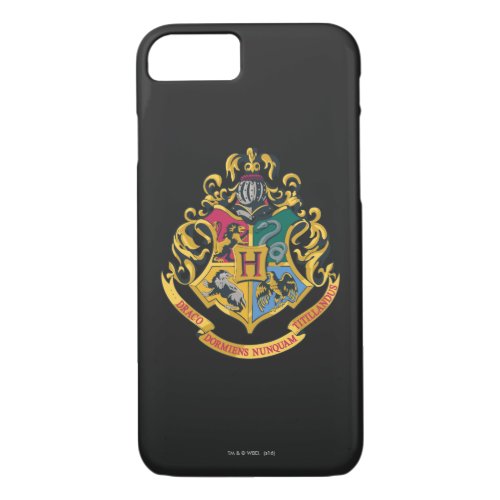Harry Potter  Hogwarts Crest _ Full Color iPhone 87 Case