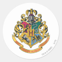 Harry Potter | Hogwarts Crest - Full Color Classic Round Sticker