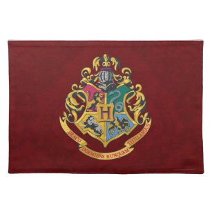 Harry Potter   Hogwarts Crest - Full Color Cloth Placemat