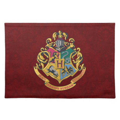 Harry Potter  Hogwarts Crest _ Full Color Cloth Placemat