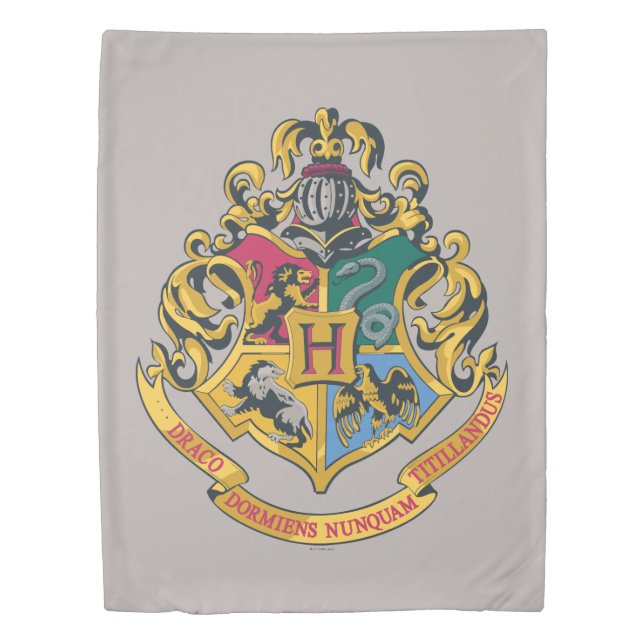 Harry Potter | Hogwarts Crest - Full Color Duvet Cover (Front)