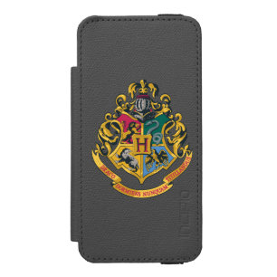 Harry Potter Hogwarts Crest - Full Color Wallet Case For iPhone SE/5/5s