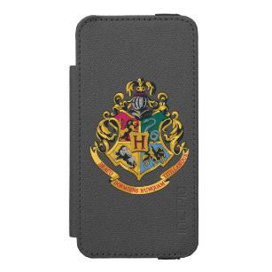 Harry Potter   Hogwarts Crest - Full Color Wallet Case For iPhone SE/5/5s