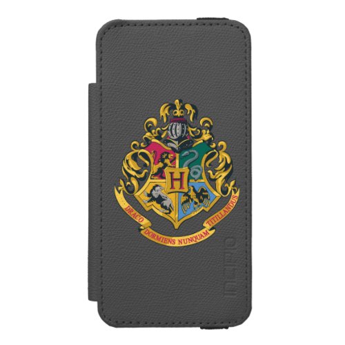Harry Potter  Hogwarts Crest _ Full Color Wallet Case For iPhone SE55s