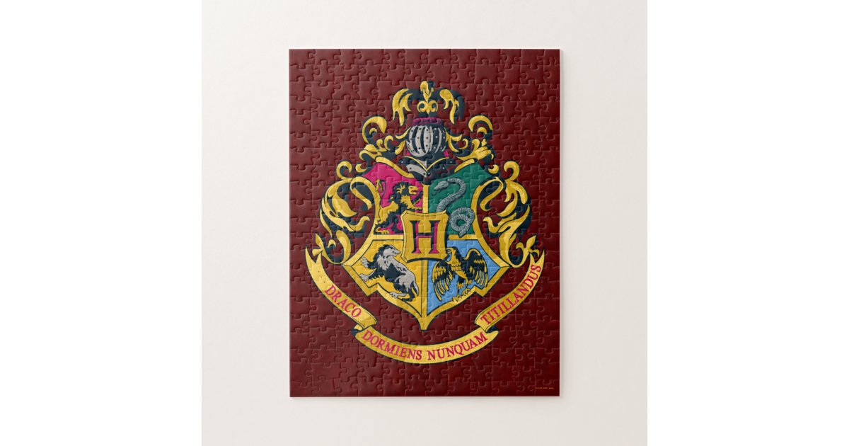 Harry Potter | Hogwarts Crest - Full Color Jigsaw Puzzle | Zazzle.com