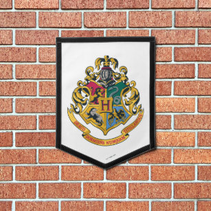 Harry Potter   Hogwarts Crest - Full Color Pennant