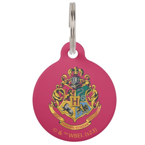 Harry Potter  Hogwarts Crest _ Full Color Pet ID Tag