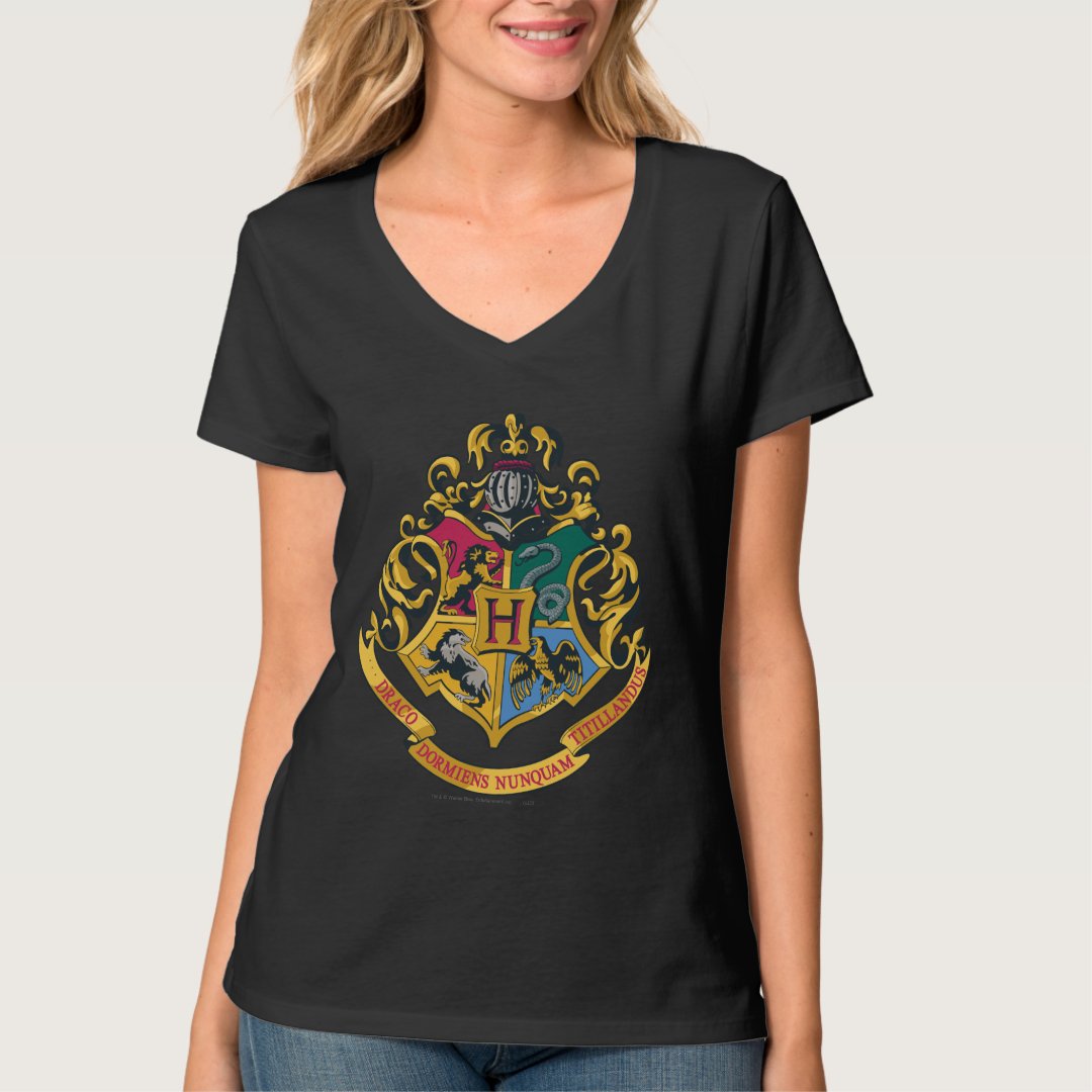Harry Potter | Hogwarts Crest - Full Color T-Shirt | Zazzle