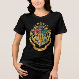 Harry Potter Hogwarts Crest - Full Color Tri-Blend Shirt