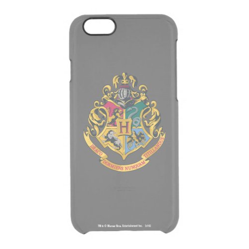 Harry Potter  Hogwarts Crest _ Full Color Clear iPhone 66S Case