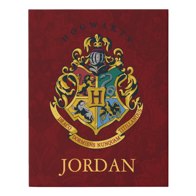 Harry Potter | Hogwarts Crest - Full Faux Canvas Print (Front)