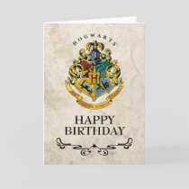 Harry Potter Hogwarts Crest Happy Birthday Card