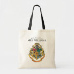 Harry Potter | Hogwarts Crest Teacher Personalized Tote Bag