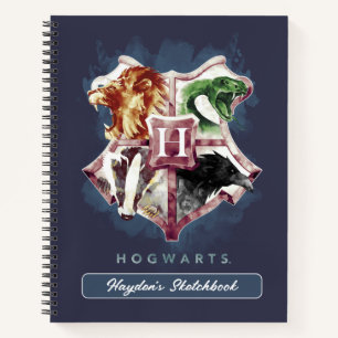 Harry Potter HOGWARTS™ Crest Watercolor Drawing Notebook