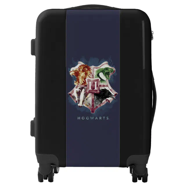 Harry Potter | HOGWARTS™ Crest Watercolor Luggage | Zazzle