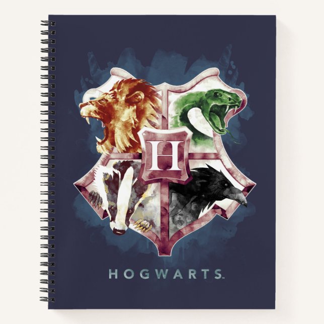 Harry Potter | HOGWARTS™ Crest Watercolor Notebook (Front)