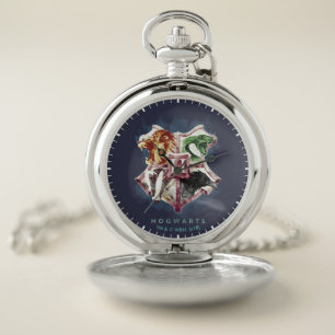 Harry Potter HOGWARTS™ Crest Watercolor Pocket Watch