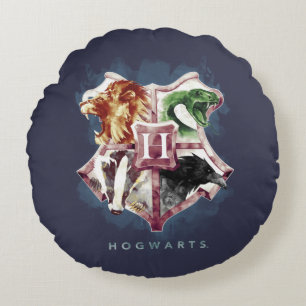 Harry Potter HOGWARTS™ Crest Watercolor Round Pillow