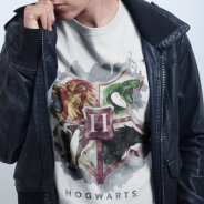 Harry Potter | Hogwarts™ Crest Watercolor T-shirt at Zazzle