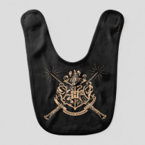 Harry Potter | Hogwarts Crossed Wands Crest Baby Bib