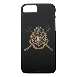 Harry Potter Hogwarts Crossed Wands Crest iPhone 8/7 Case