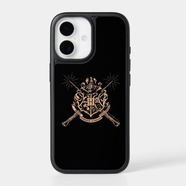 Harry Potter | Hogwarts Crossed Wands Crest Otterbox iPhone Case (Back)