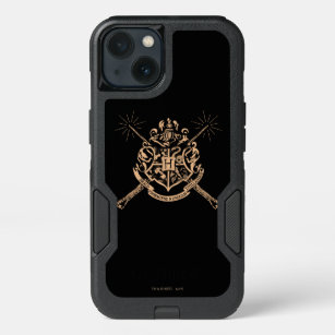 Harry Potter   Hogwarts Crossed Wands Crest iPhone 13 Case