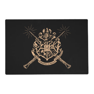 Harry Potter   Hogwarts Crossed Wands Crest Placemat