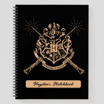 Harry Potter | Hogwarts Crossed Wands Crest Sketch Notebook