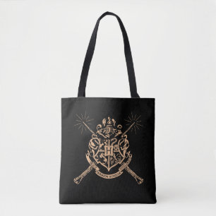 Harry Potter Hogwarts Crossed Wands Crest Tote Bag