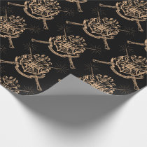 Harry Potter | Hogwarts Crossed Wands Crest Wrapping Paper