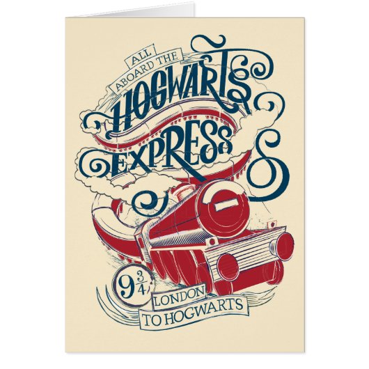 Harry Potter | Hogwarts Express Typography Cards (Front)