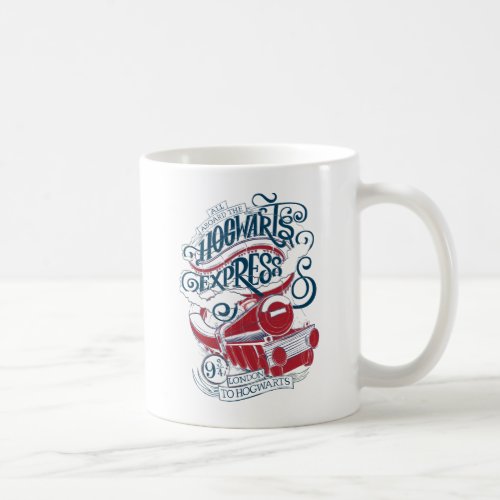 Harry Potter  Hogwarts Express Typography Coffee Mug