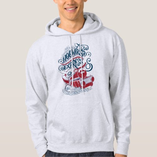 Harry Potter  Hogwarts Express Typography Hoodie