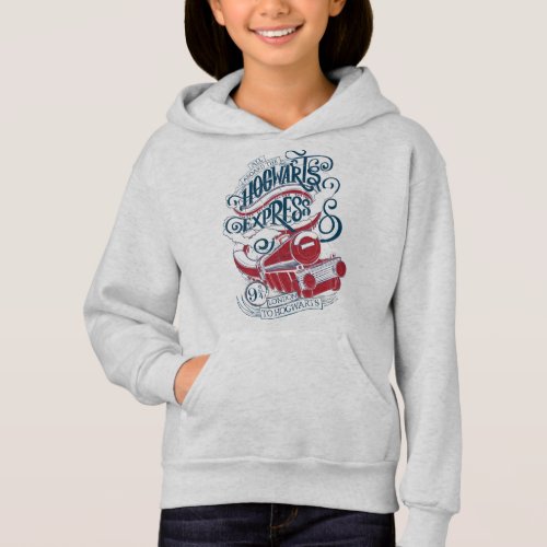Harry Potter  Hogwarts Express Typography Hoodie