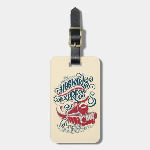 Harry Potter  Hogwarts Express Typography Luggage Tag