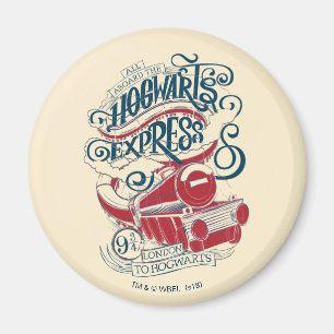 Harry Potter Hogwarts Express Typography Magnet