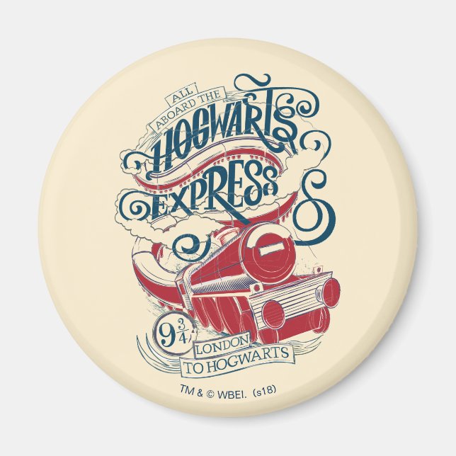 Harry Potter | Hogwarts Express Typography Magnet (Front)
