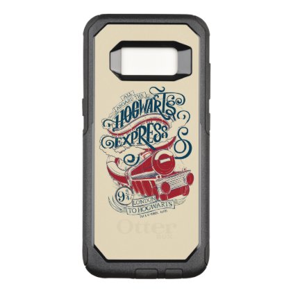 Harry Potter | Hogwarts Express Typography OtterBox Commuter Samsung Galaxy S8 Case