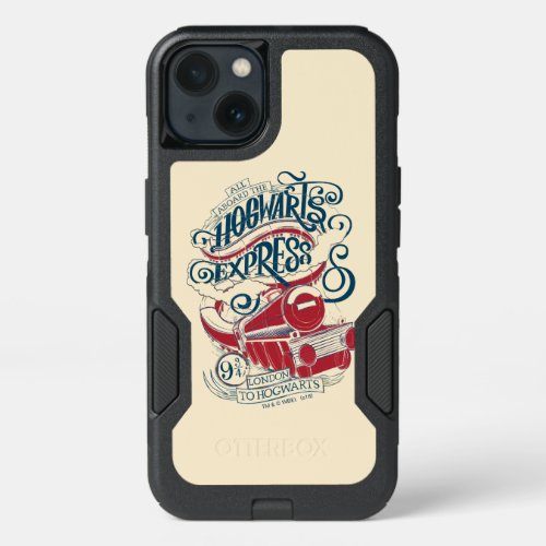 Harry Potter  Hogwarts Express Typography iPhone 13 Case